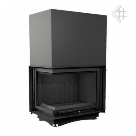 Каминная топка Kratki Amelia/L/BS/G (угловое стекло слева, гильотина)
