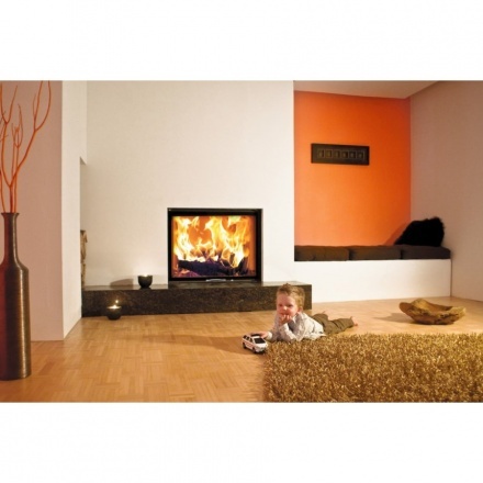 Каминная топка Austroflamm 75x57 S 2.0 подъёмный механизм, плоское стекло