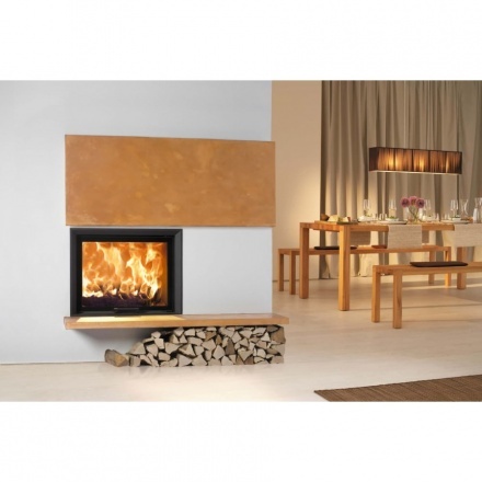 Каминная топка Austroflamm 75x57 S 2.0 подъёмный механизм, плоское стекло