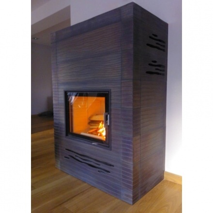 Каминная топка Austroflamm 75x57 K распашная дверца, плоское стекло