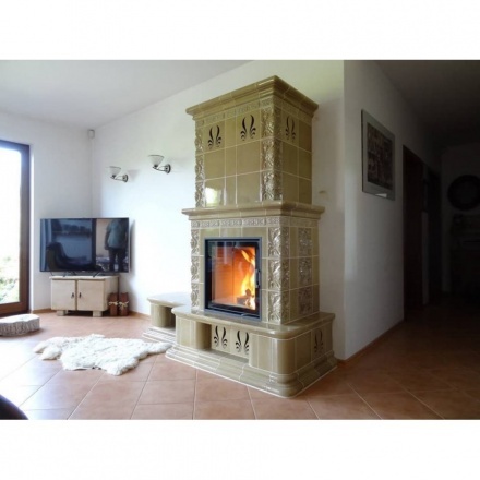 Каминная топка Austroflamm 55x57 K распашная дверца, плоское стекло