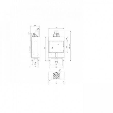 Каминная топка Kratki Lucy/12/Slim