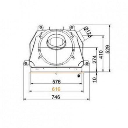 Каминная топка Brunner Kompakt-Kamine 51/55 боковое открывание двери