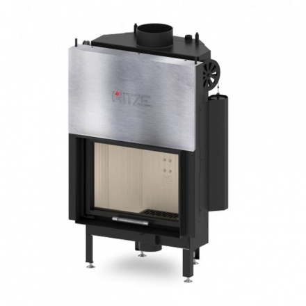 Каминная топка Hitze ALBERO 11 KW горизонтальная гильотина с водяным контуром