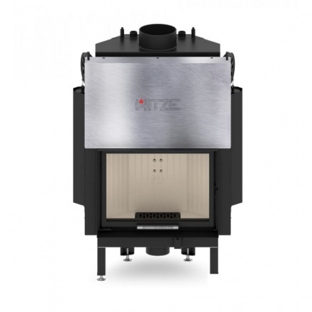 Каминная топка Hitze ALBERO 11 KW горизонтальная гильотина с водяным контуром