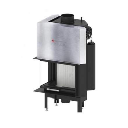 Каминная топка Hitze ALBERO 9 KW левосторонняя гильотина с водяным контуром