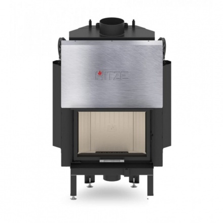 Каминная топка Hitze ALBERO 9 KW горизонтальная гильотина с водяным контуром