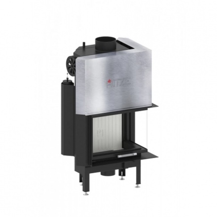 Каминная топка Hitze ALBERO 9 KW правосторонняя гильотина с водяным контуром
