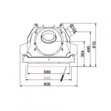 Каминная топка Brunner Kompakt-Kamine 51/55 подъемный механизм двери вверх