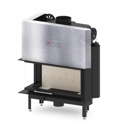Каминная топка Hitze ALBERO 19 KW левосторонняя горизонтальная гильотина