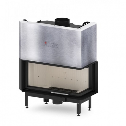Каминная топка Hitze ALBERO 19 KW правосторонняя горизонтальная гильотина