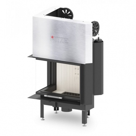 Каминная топка Hitze ALBERO 11 KW левосторонняя горизонтальная гильотина
