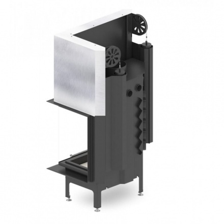 Каминная топка Hitze ALBERO 16 KW правосторонняя горизонтальная гильотина