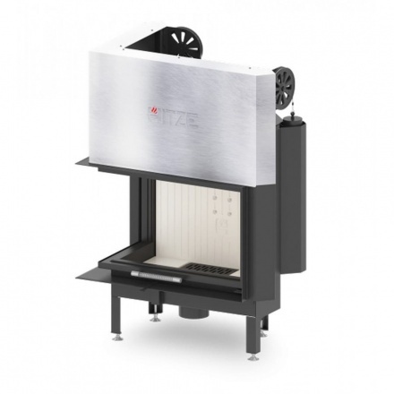 Каминная топка Hitze ALBERO 14 KW левосторонняя горизонтальная гильотина