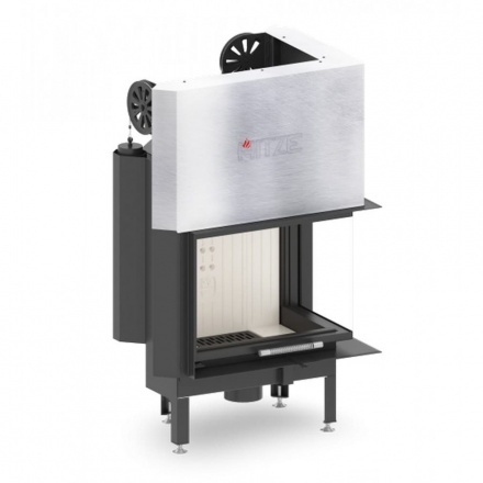 Каминная топка Hitze ALBERO 11 KW правосторонняя горизонтальная гильотина