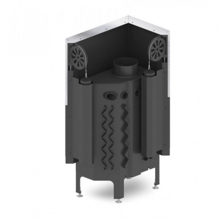Каминная топка Hitze ALBERO 9 KW левосторонняя горизонтальная гильотина