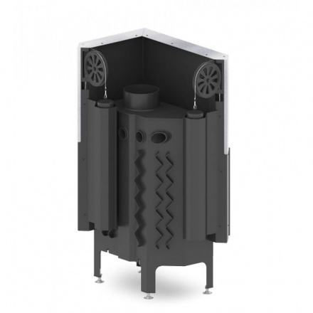 Каминная топка Hitze ALBERO 9 KW правосторонняя горизонтальная гильотина