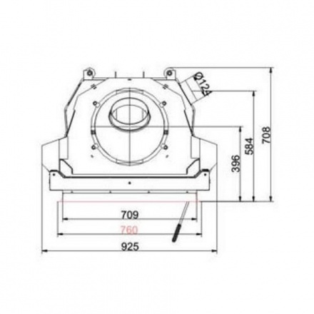 Каминная топка Brunner Kompakt-Kamine 51/67 подъемный механизм двери вверх