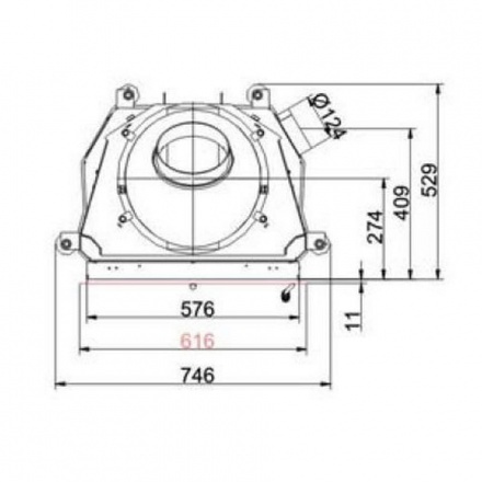 Каминная топка Brunner Kompakt-Kamine 57/55 боковое открывание двери
