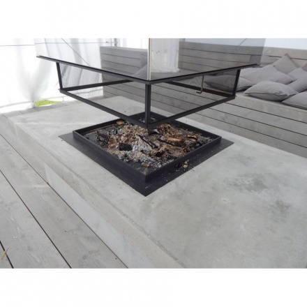 Топка-камин Brunner Urfeuer 4free 70 , открытая