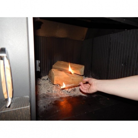 Топка-камин Brunner Urfeuer 50/66 кухонный с грилем , открытая