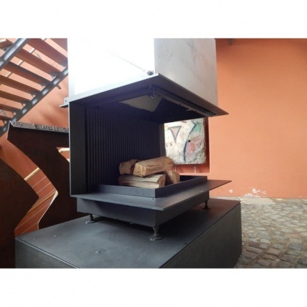 Топка-камин Brunner Urfeuer 50/44/88/44 панорама , открытая