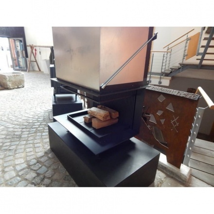 Топка-камин Brunner Urfeuer 50/44/88/44 панорама , открытая