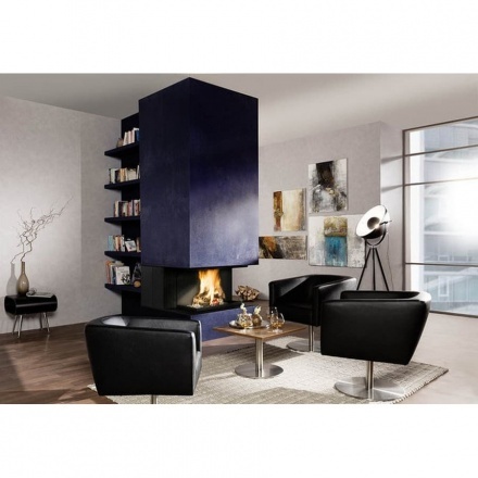 Топка-камин Brunner Urfeuer 50/44/66/44 панорама , открытая