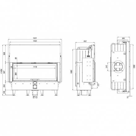 Каминная топка DEFRO HOME INTRA XLA G