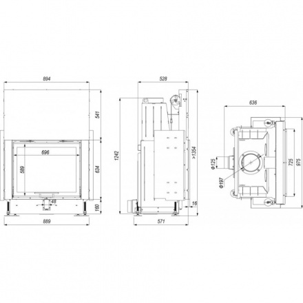 Каминная топка PORTAL ME G