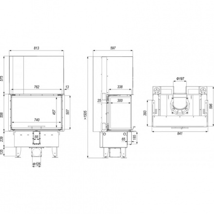 Каминная топка DEFRO HOME INTRA SM C G