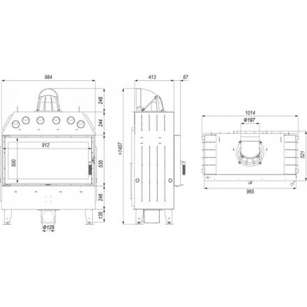 Каминная топка DEFRO HOME INTRA LA