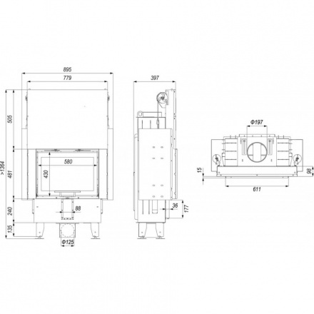 Каминная топка INTRA ME SLIM G