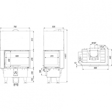 Каминная топка DEFRO HOME INTRA SM BP MINI G