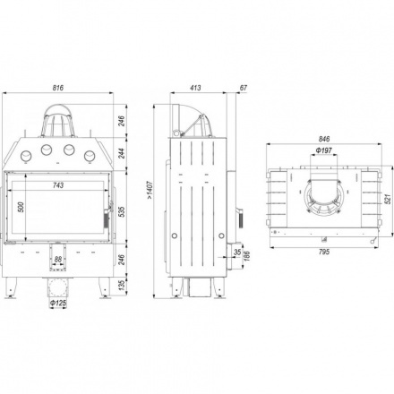 Каминная топка DEFRO HOME INTRA ME