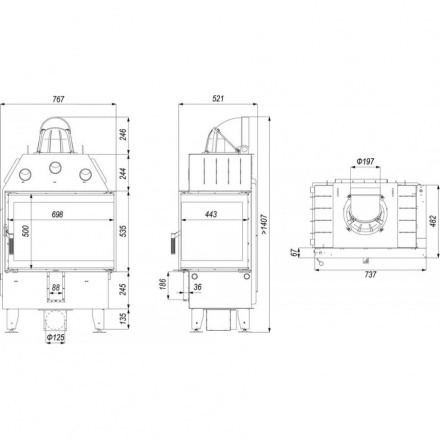 Каминная топка DEFRO HOME INTRA SM BP