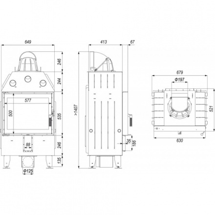 Каминная топка DEFRO HOME INTRA SM