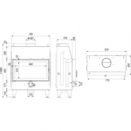 Каминная топка IMPULS ME