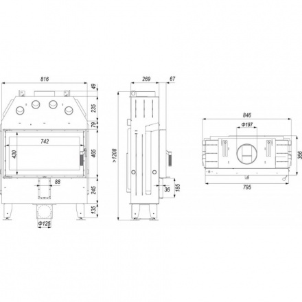 Каминная топка INTRA ME SLIM