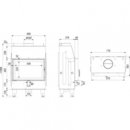 Каминная топка IMPULS SM