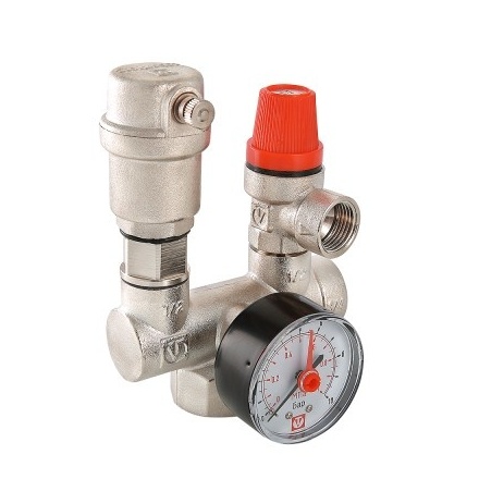 Группа безопасности с латунным корпусом для котла