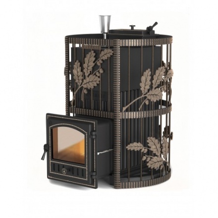 Печь для бани Везувий Эверест Ковка 24 (280) закрытая каменка