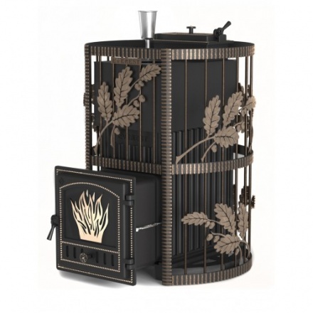 Печь для бани Везувий Эверест Ковка 24 (281) закрытая каменка