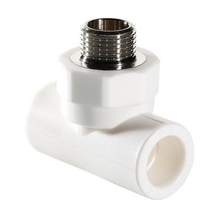 Тройник ПП Valtec с переходом на наружную резьбу