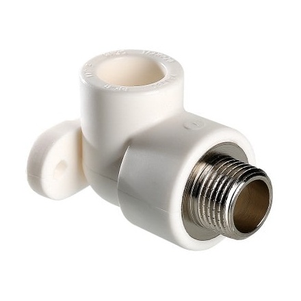 Угольник ПП с креплением переход на наружную резьбу Valtec