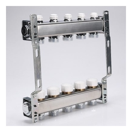 Коллекторная группа VALTEC 1 3/4 (8 вых.) c рег. и баланс. клапанами