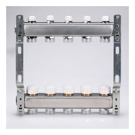 Коллекторная группа VALTEC 1 3/4 (8 вых.) c рег. и баланс. клапанами