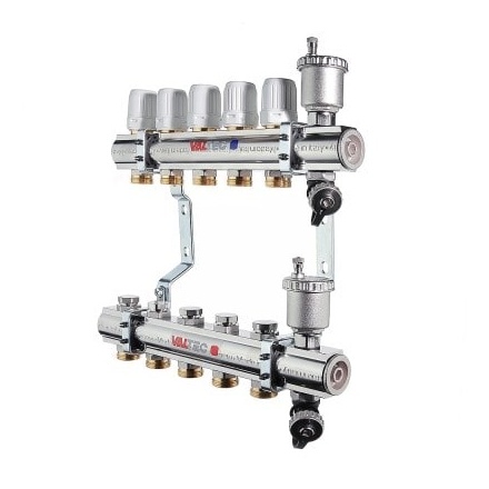 Коллекторная группа VALTEC 1 3/4 (12 вых.) c термостат. и баланс. клапанами