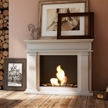 Портал с биокамином Kratki October белый