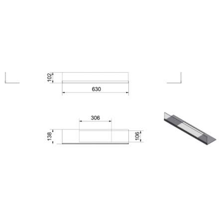 Стекло для биокамина Kratki Delta 2